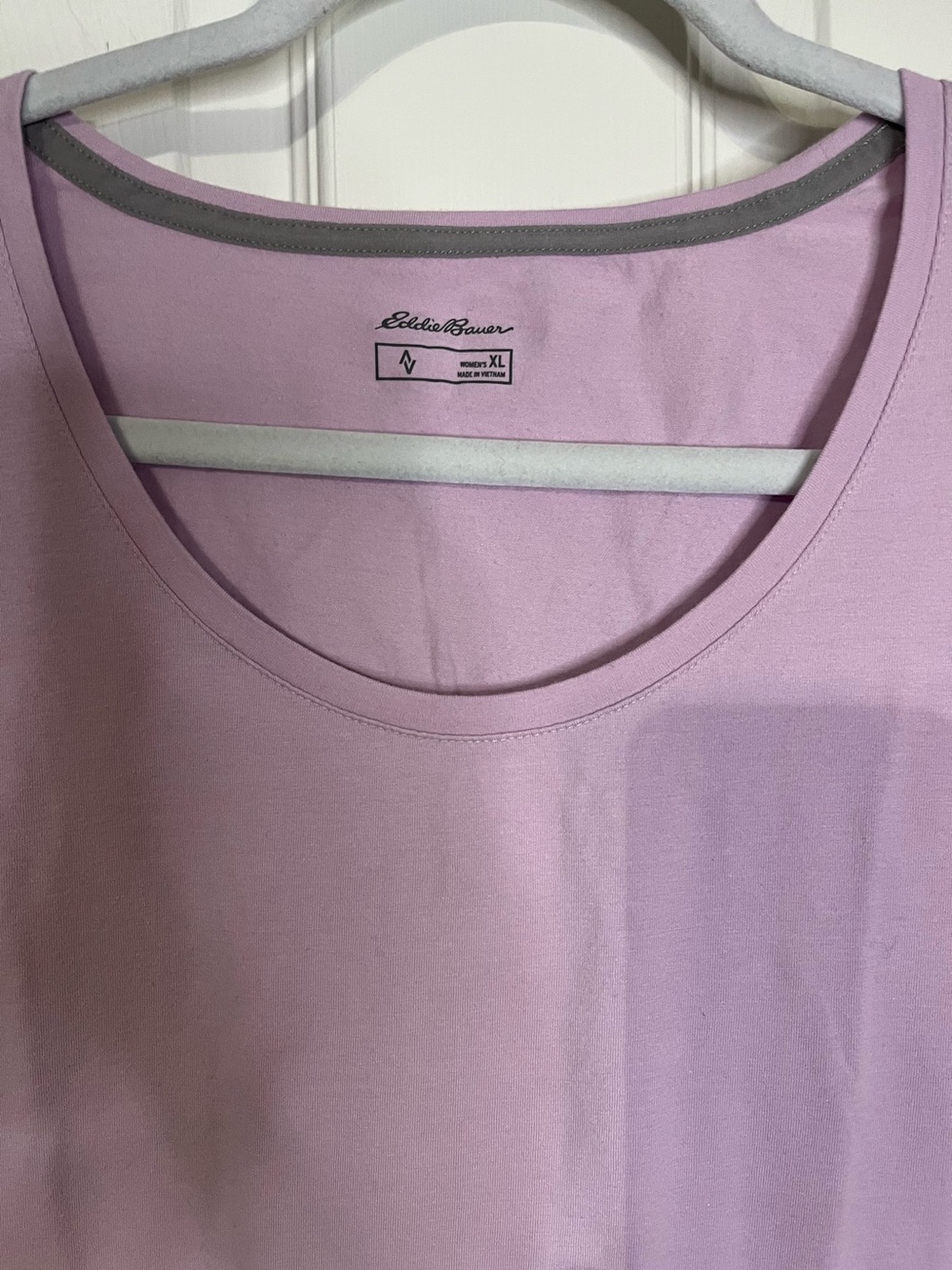 Eddie Bauer Light Lavender Scoop-Neck Short Sleeve Tee - Picture 2 of 11